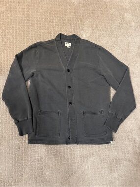 Todd Snyder Charcoal Button-Front Shirt Jacket